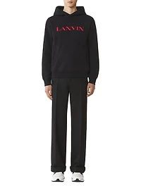 Embroidered Cotton Hoodie