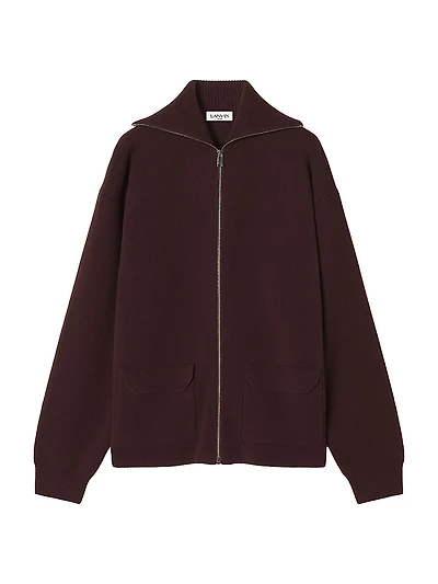 Cashmere Zip Cardigan