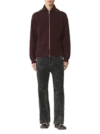 Cashmere Zip Cardigan
