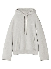Cotton Fleece and Cashmere Hoodie