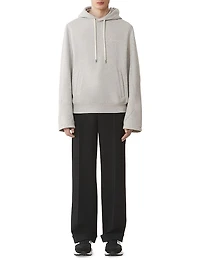 Cotton Fleece and Cashmere Hoodie