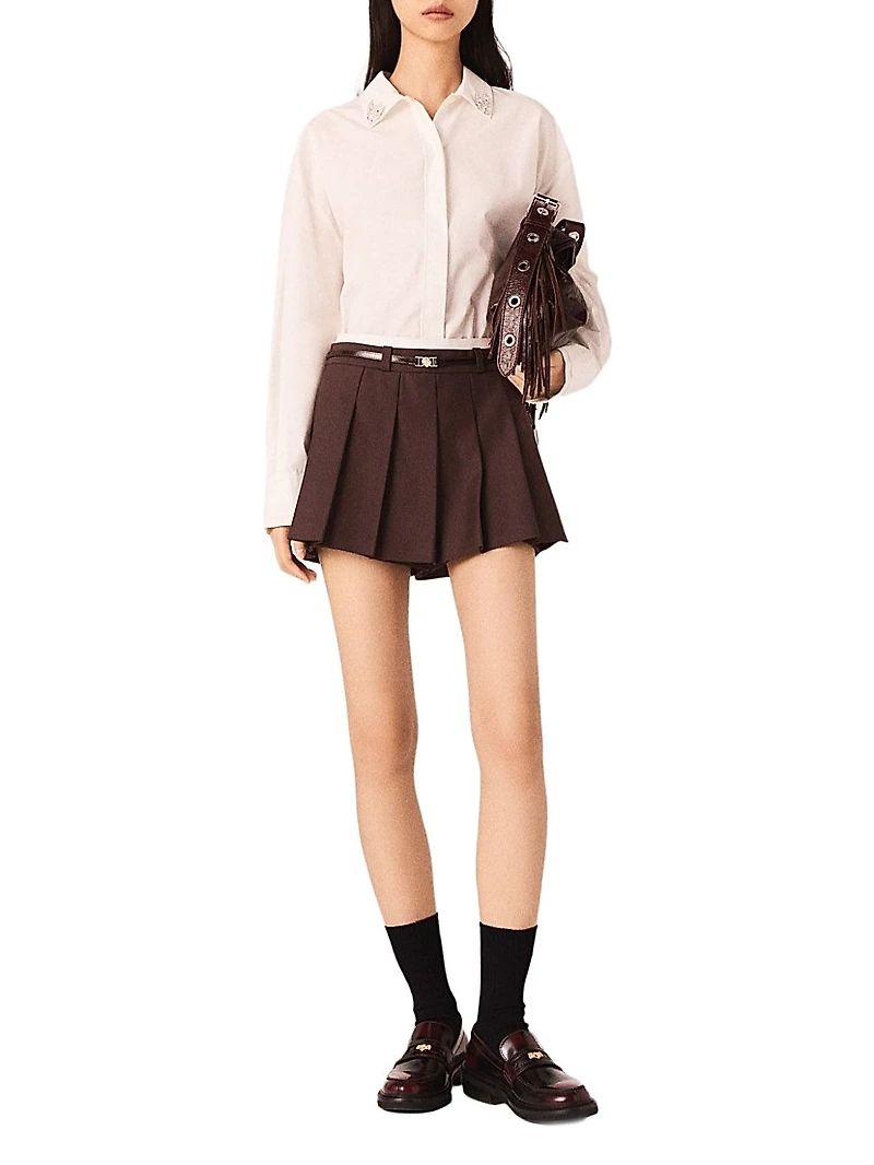 Pleated Skort