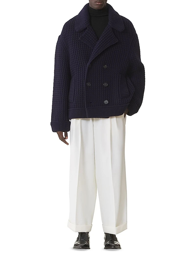 Oversized Wool Pea Coat