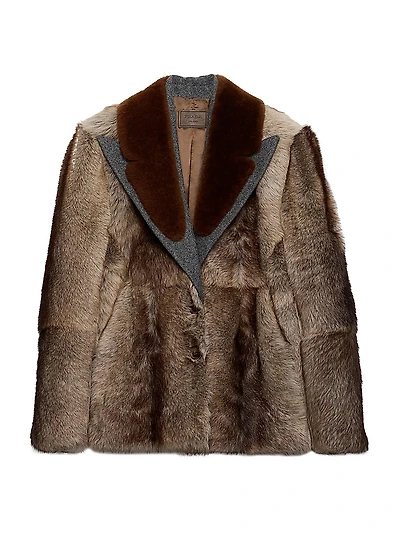 Shearling and Cloth Coat