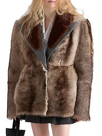 Shearling and Cloth Coat