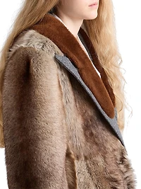 Shearling and Cloth Coat