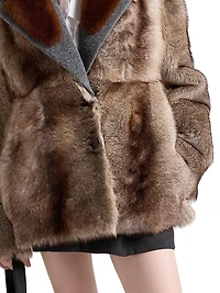Shearling and Cloth Coat