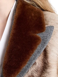 Shearling and Cloth Coat