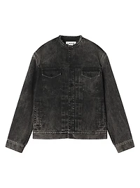 Loose Fit Washed Denim Jacket