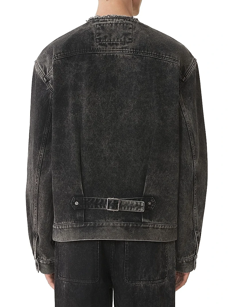 Loose Fit Washed Denim Jacket