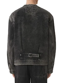 Loose Fit Washed Denim Jacket