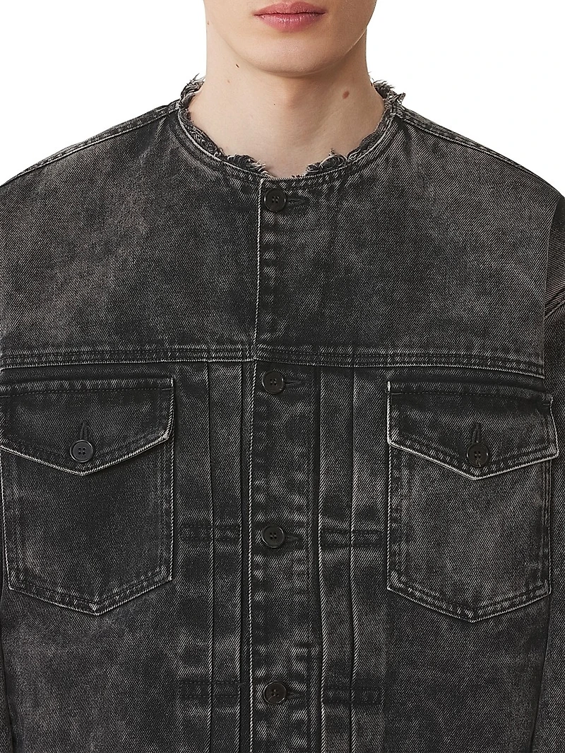 Loose Fit Washed Denim Jacket
