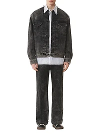 Loose Fit Washed Denim Jacket
