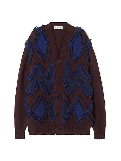 Oversized Cardigan Jacquard