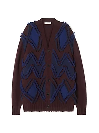 Oversized Cardigan Jacquard