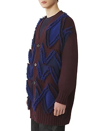 Oversized Cardigan Jacquard