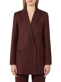 Double Breasted Wool Blazer