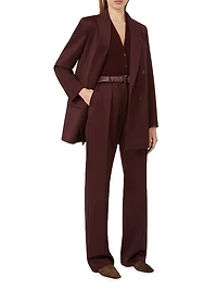 Double Breasted Wool Blazer