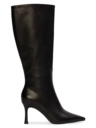 Draya 80MM Snake Print Knee-High Boots