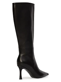 Draya 80MM Snake Print Knee-High Boots