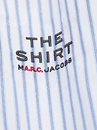 Logo-Embroidered Striped Cotton Poplin Shirt