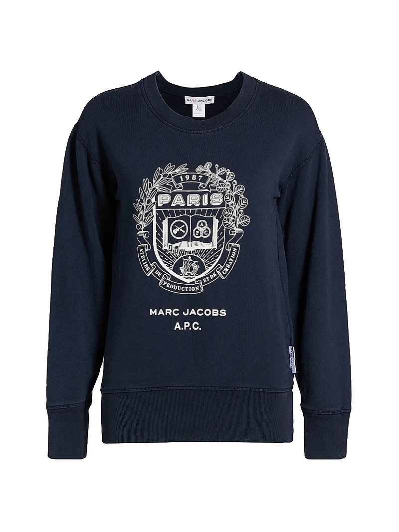 Logo Shrunken-Fit Cotton Sweatshirt