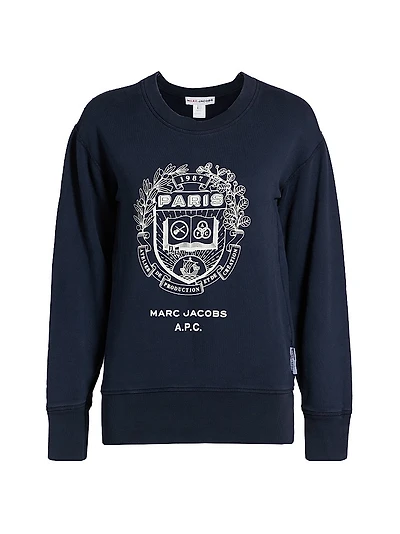 Logo Shrunken-Fit Cotton Sweatshirt