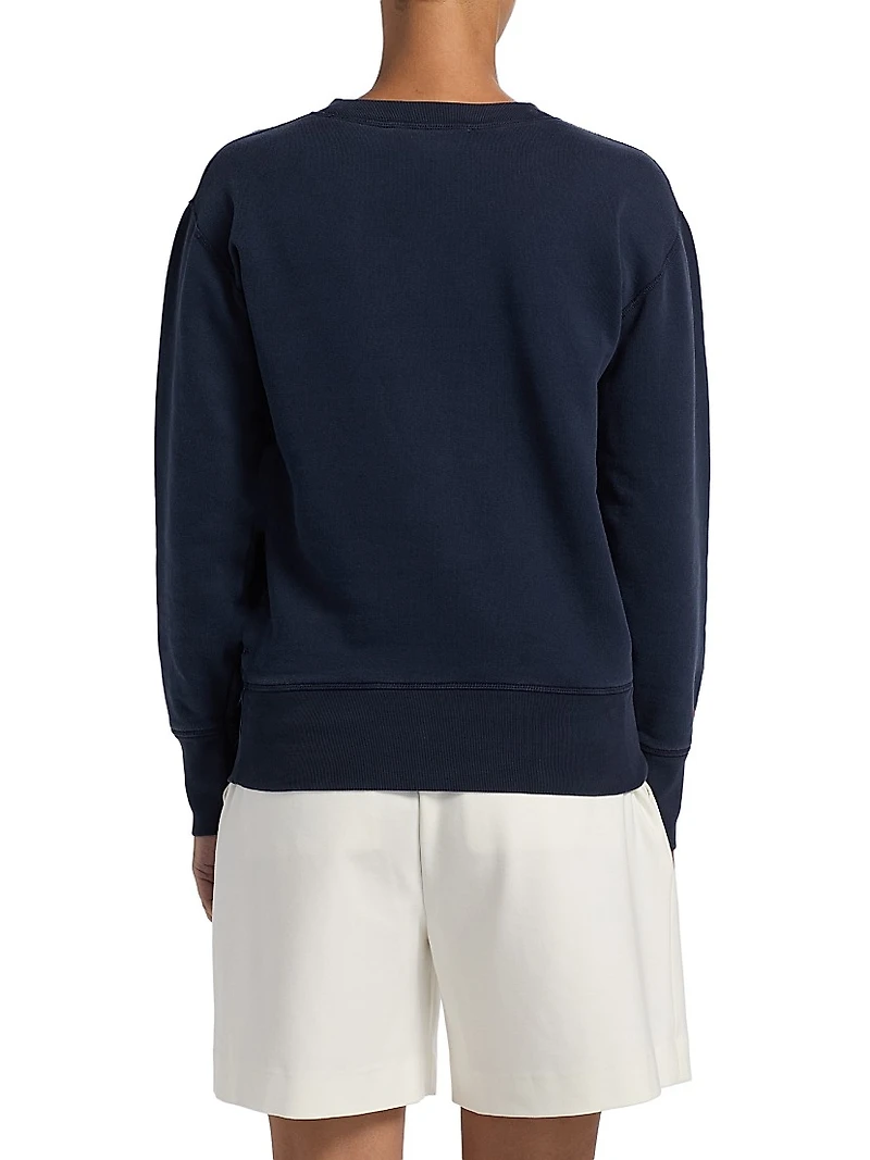 Logo Shrunken-Fit Cotton Sweatshirt