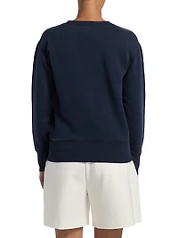 Logo Shrunken-Fit Cotton Sweatshirt