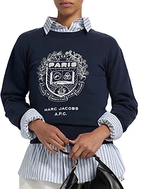 Logo Shrunken-Fit Cotton Sweatshirt