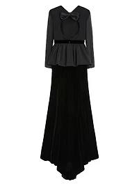 Long Dress Sable Velvet