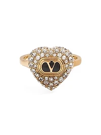 Coeur Royal Ring in Metal, Enamel and Swarovski® Crystals