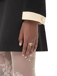 Coeur Royal Ring in Metal, Enamel and Swarovski® Crystals