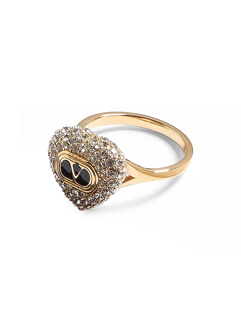 Coeur Royal Ring in Metal, Enamel and Swarovski® Crystals