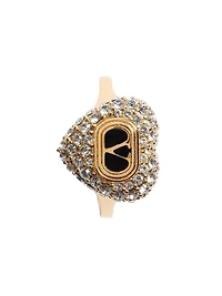 Coeur Royal Ring in Metal, Enamel and Swarovski® Crystals
