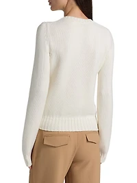 Laser-Cut Ivy Virgin-Wool Sweater