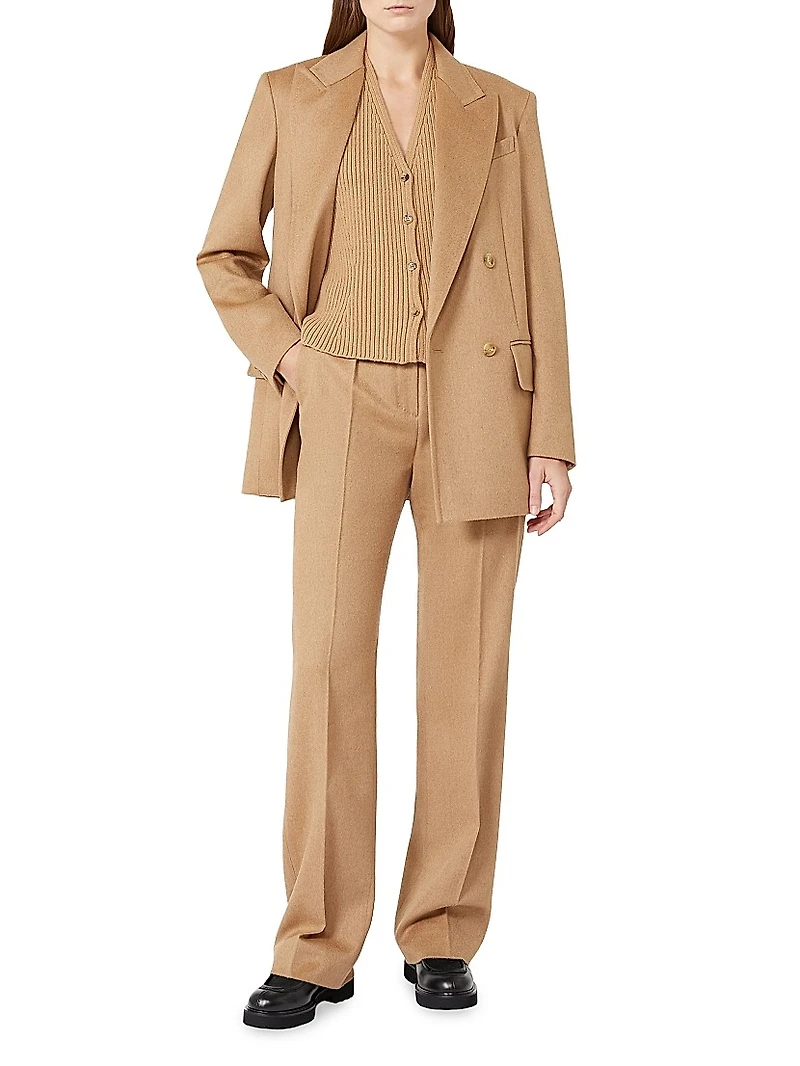 Menswear Style Camel Trousers