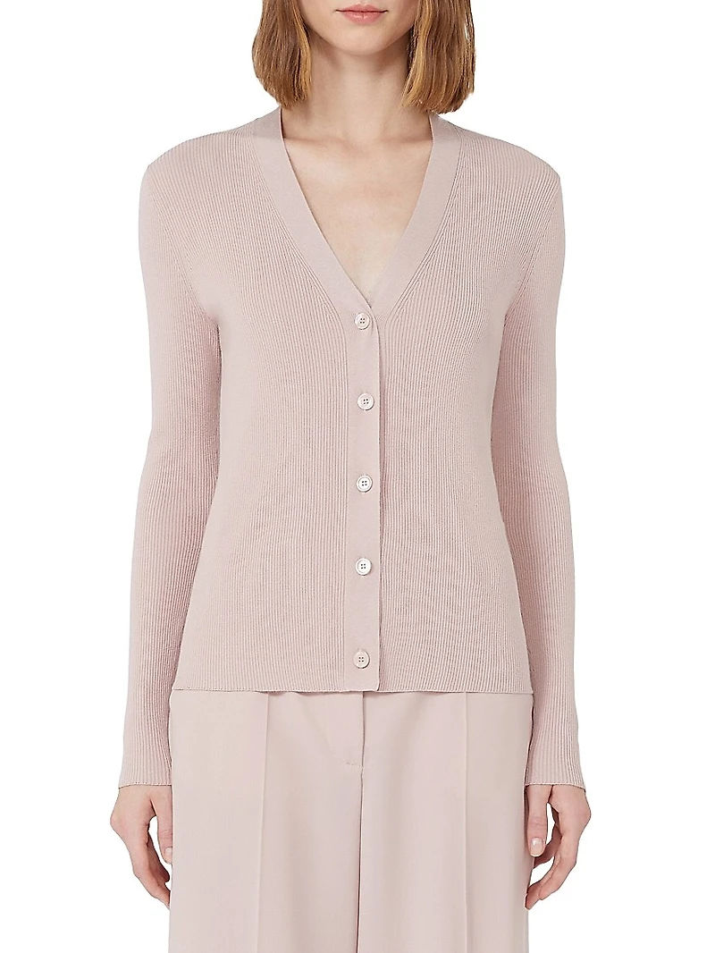 Viscose V-Neck Cardigan
