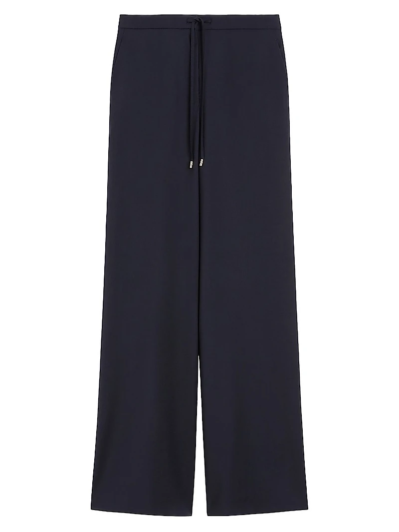 Wool Drawstring Trousers