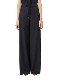 Wool Drawstring Trousers