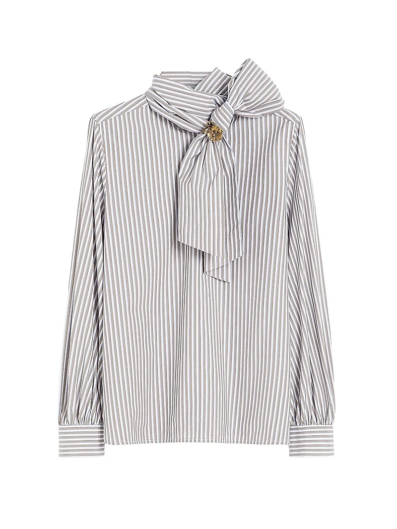 Striped Cotton Blouse