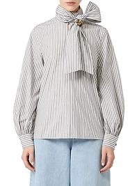 Striped Cotton Blouse