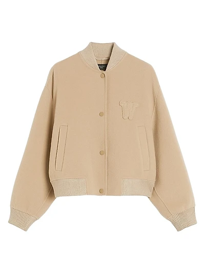Wool Blend Bomber Jacket