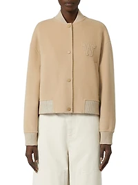 Wool Blend Bomber Jacket