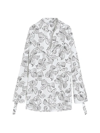 Printed Cotton Shirt Dress