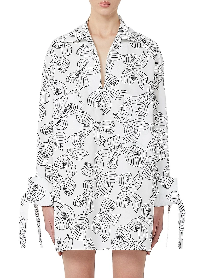 Printed Cotton Shirt Dress