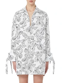 Printed Cotton Shirt Dress