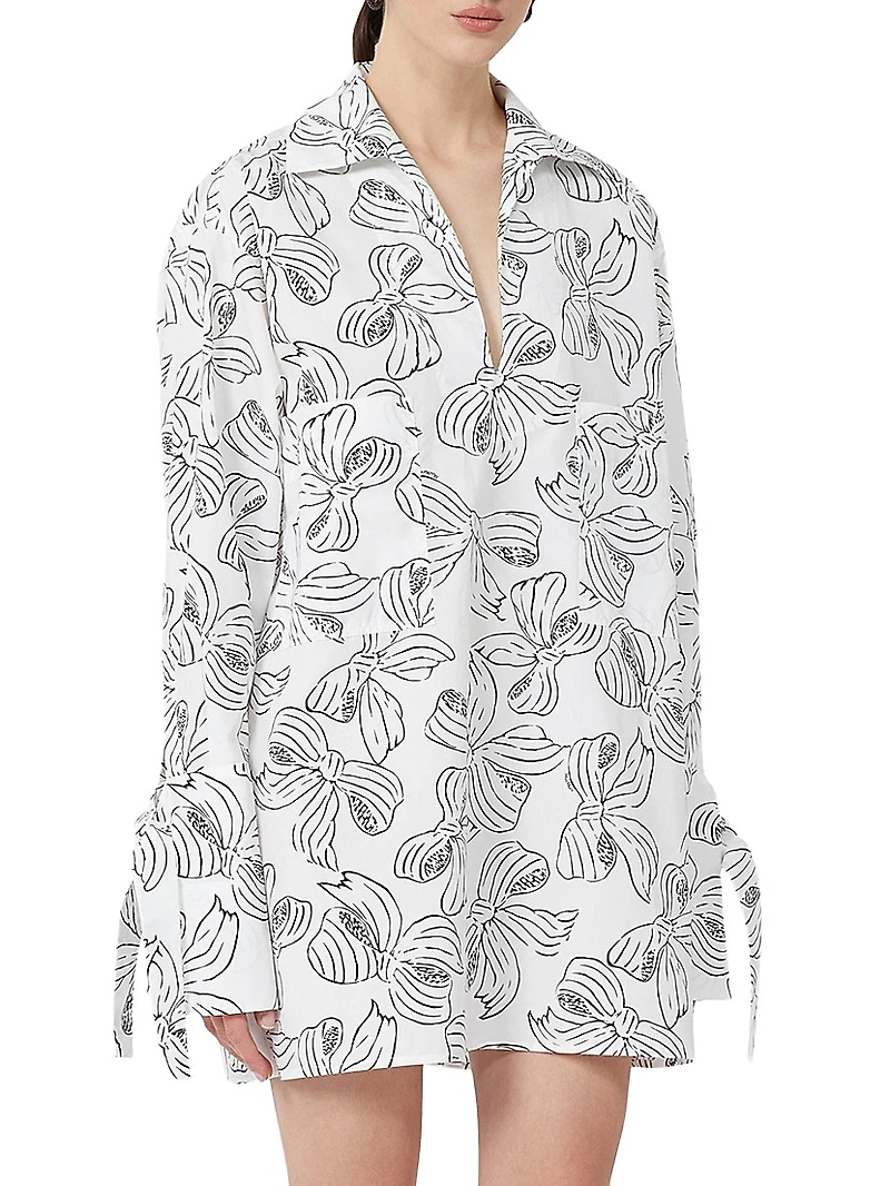 Printed Cotton Shirt Dress