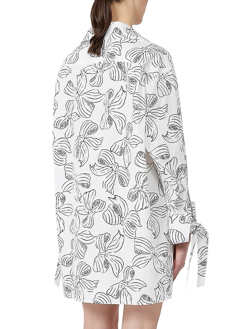 Printed Cotton Shirt Dress
