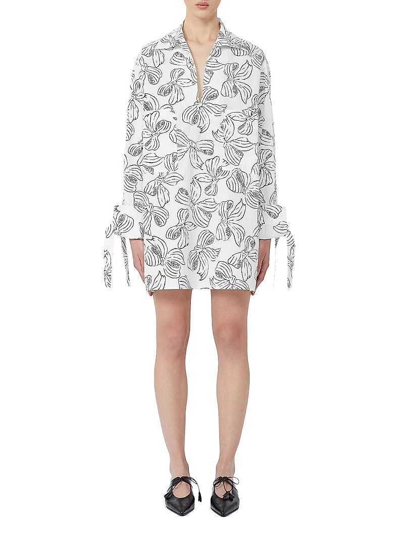 Printed Cotton Shirt Dress